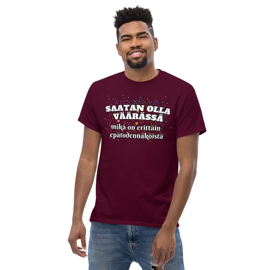 Men's classic tee - saatan olla väärässä