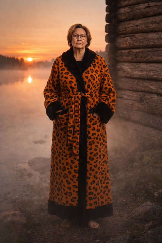 Morningqueen LEOPARDIKYLPYTAKKI JOLLA MENNÄÄN EIKÄ KYSYTÄ - yksi koko: rinnanympärys 135cm