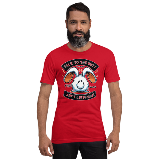 Unisex t-paita puhu pupun pepulle