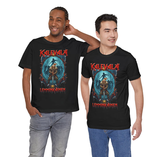 lemminkäinen ja saaren neidot Teepaita — Retro Graphic T-Shirt