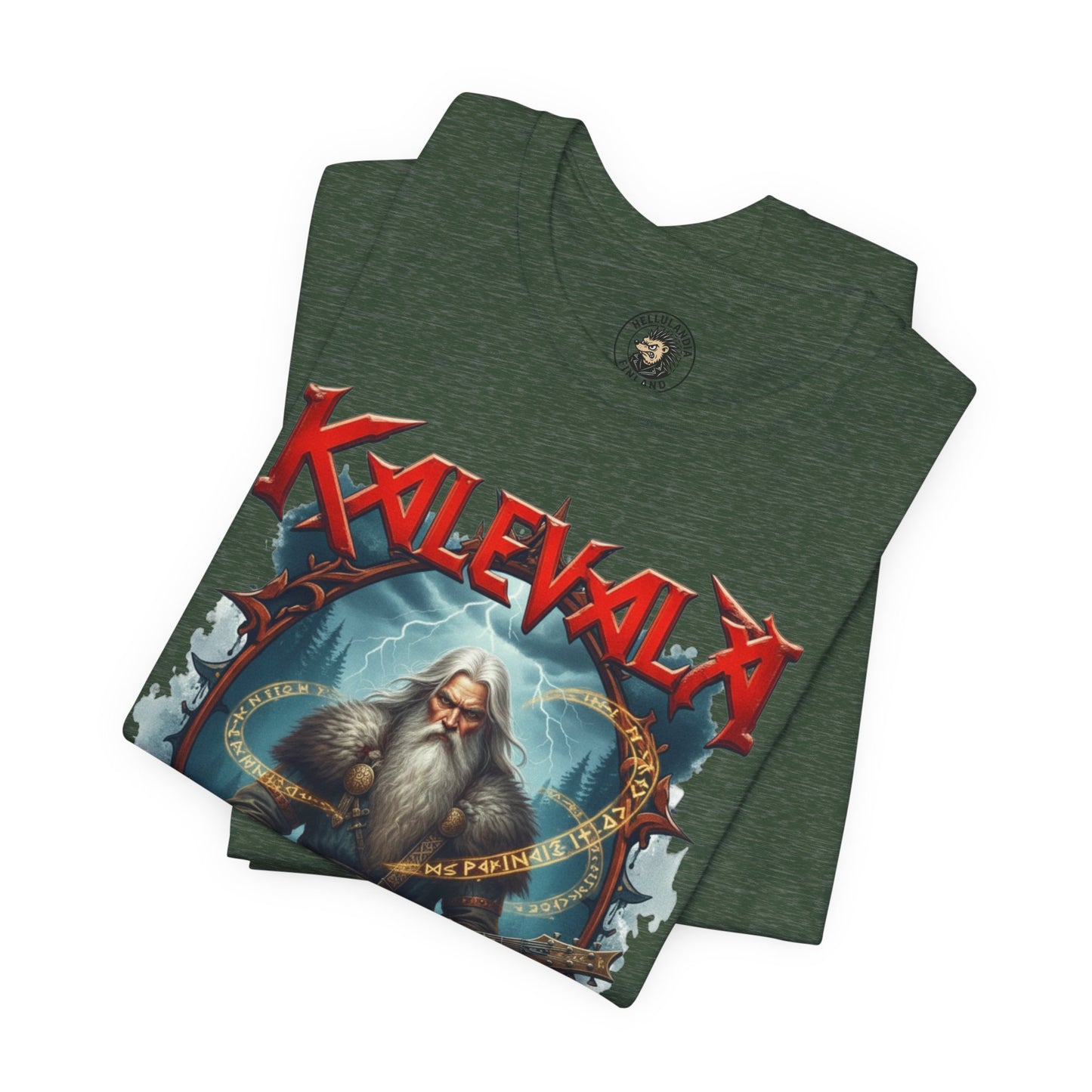 väinämöinen t‑paita bändi tyyliin T-Shirt — Retro Vintage Logo Tee