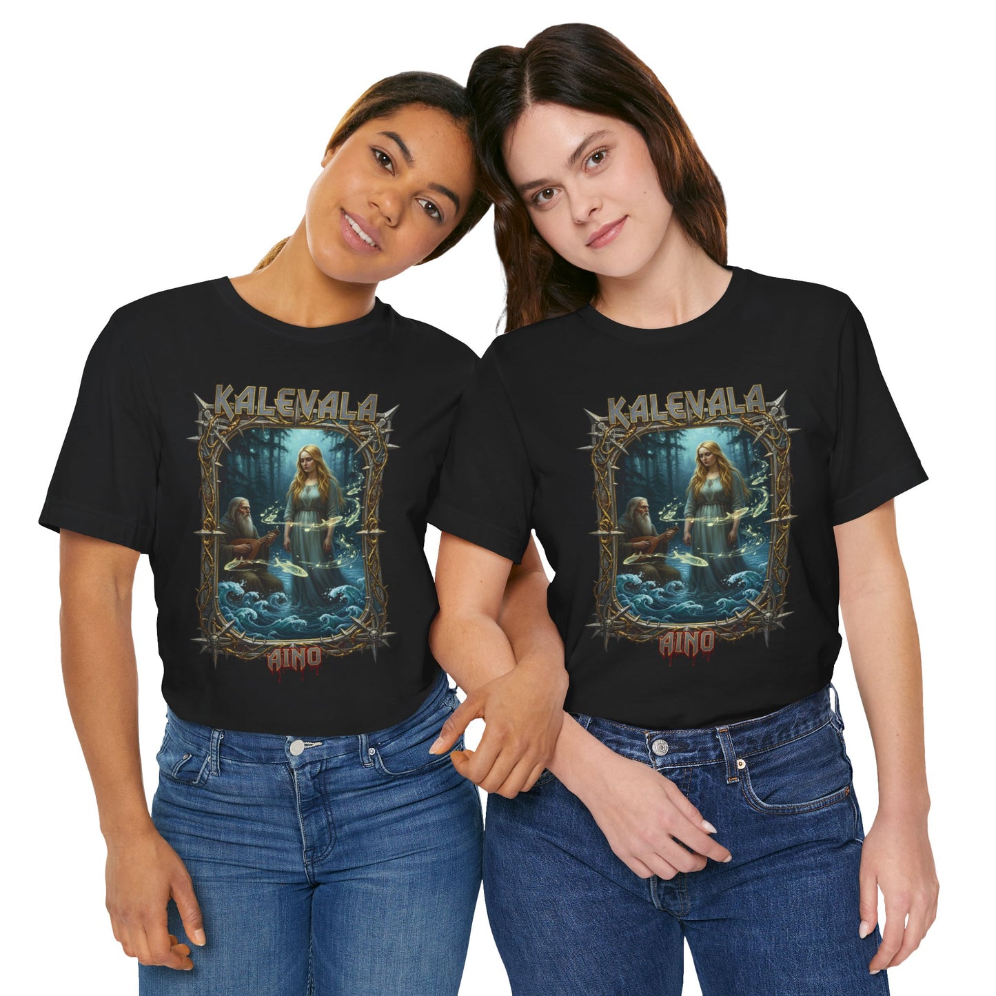 Aino Vellamon neitona Teepaita — Retro Graphic T-Shirt