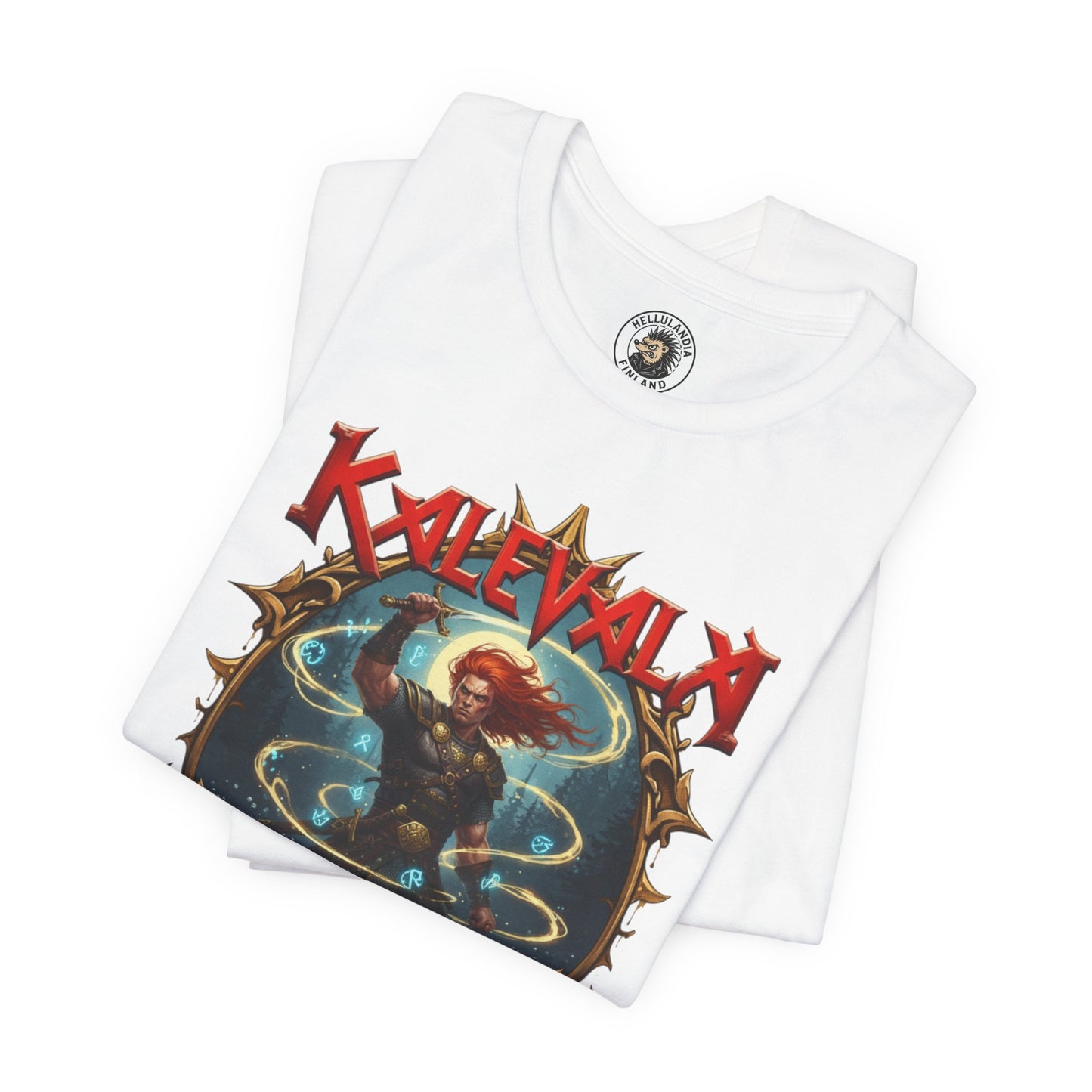 Lemminkäinen – Tuonelan musta joki n t‑paita bändi tyyliin T-Shirt — Retro Vintage Logo Tee