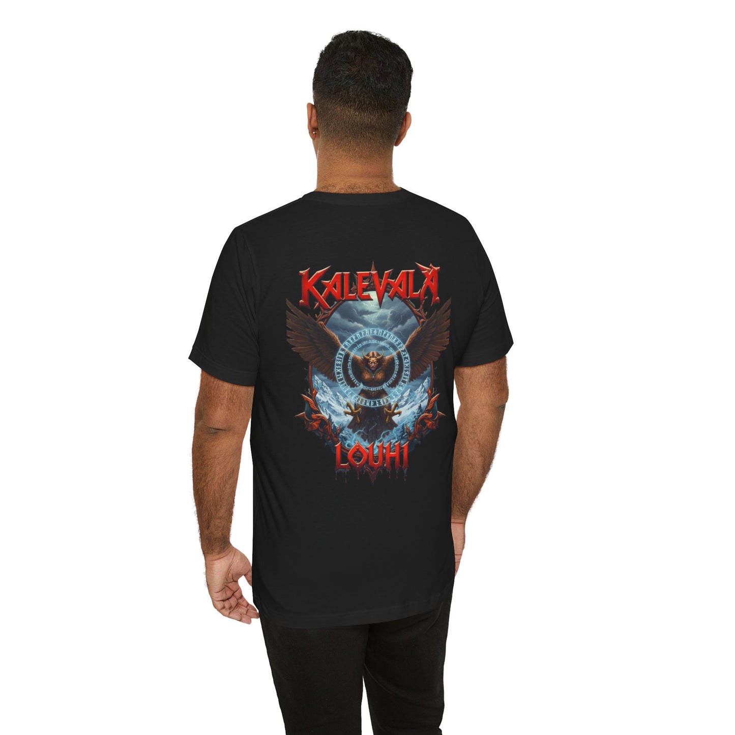 Pohjolan emäntä muuttuu kotkaksi Teepaita — Retro Graphic T-Shirt