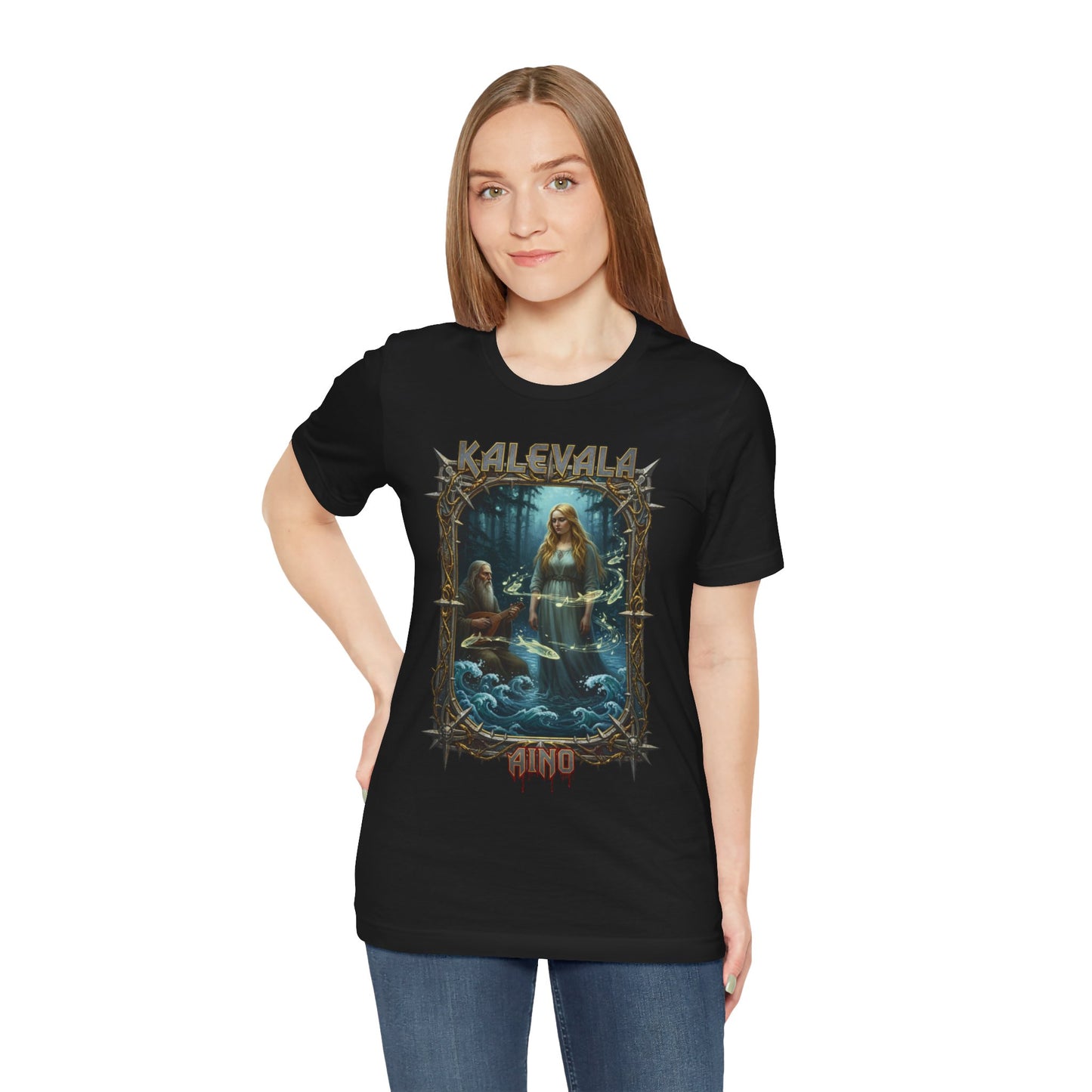 Aino Vellamon neitona Teepaita — Retro Graphic T-Shirt