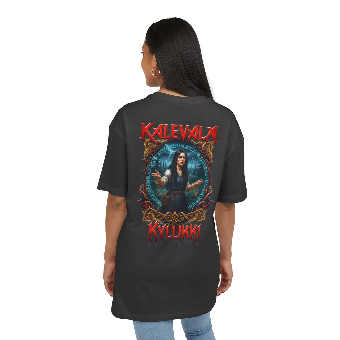 Kalevalan Kyllikki rock-henkinen paita -  Oversize  T-paita