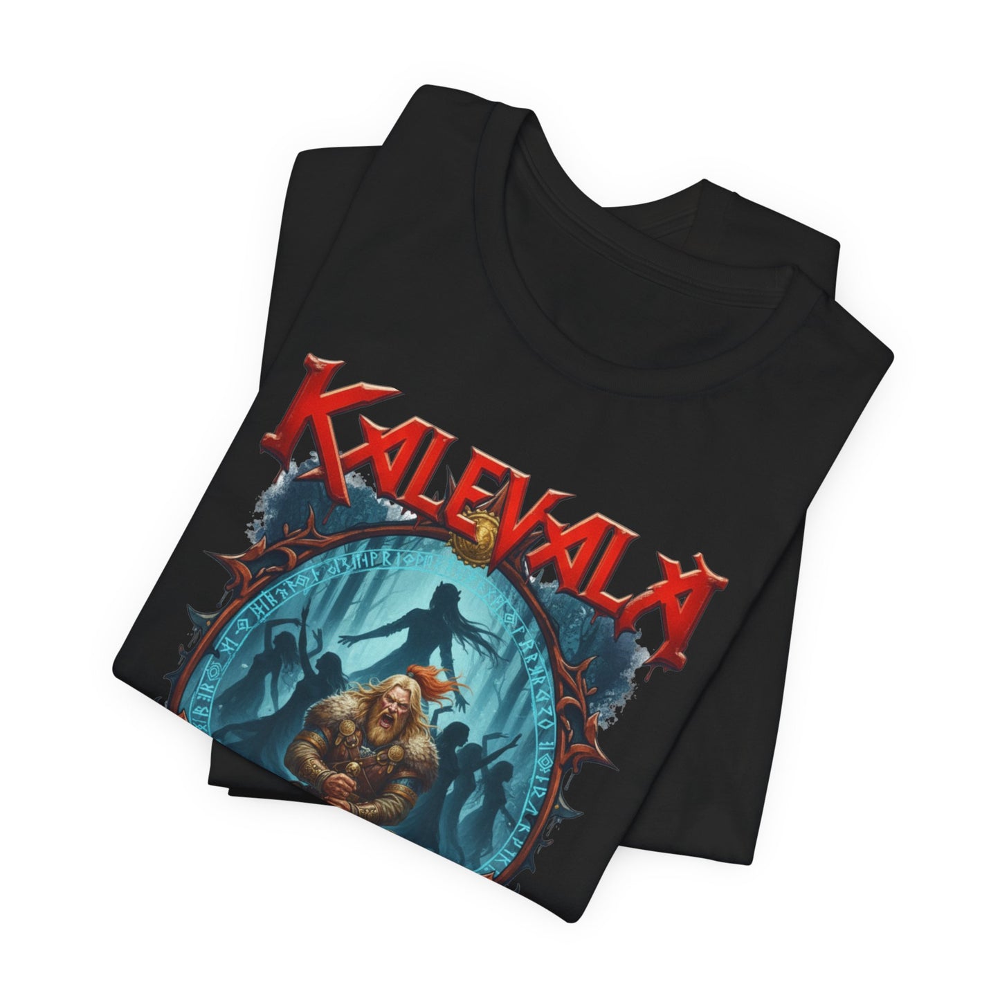 lemminkäinen ja saaren neidot Teepaita — Retro Graphic T-Shirt