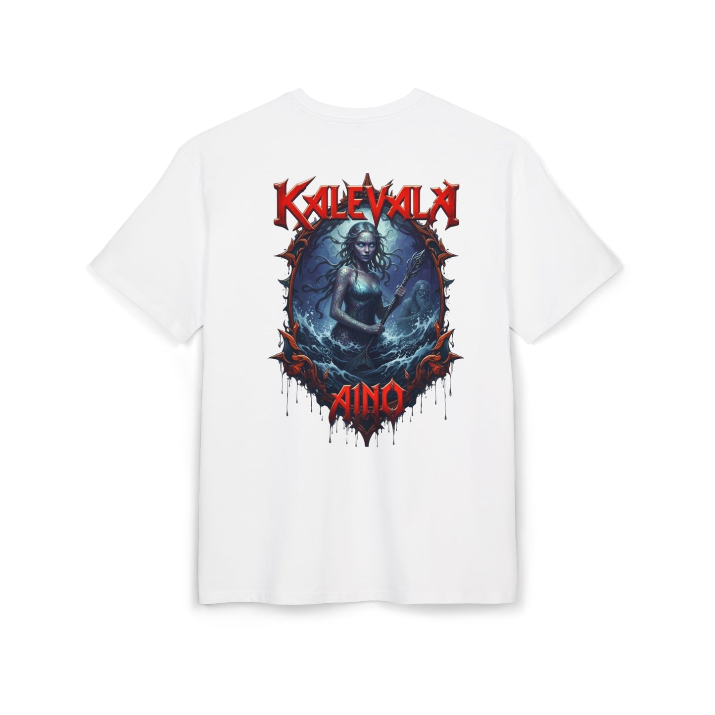 Kalevala Aino Vellamon neitona– rock-henkinen paita -  Oversize  T-paita