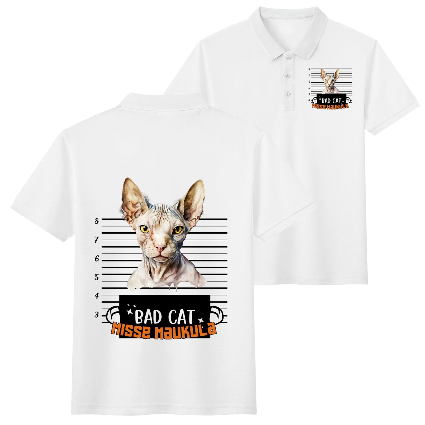 Unisex Adult Half printed Cotton Polo Shirt