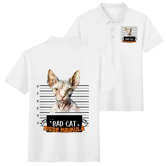 Unisex Adult Half printed Cotton Polo Shirt