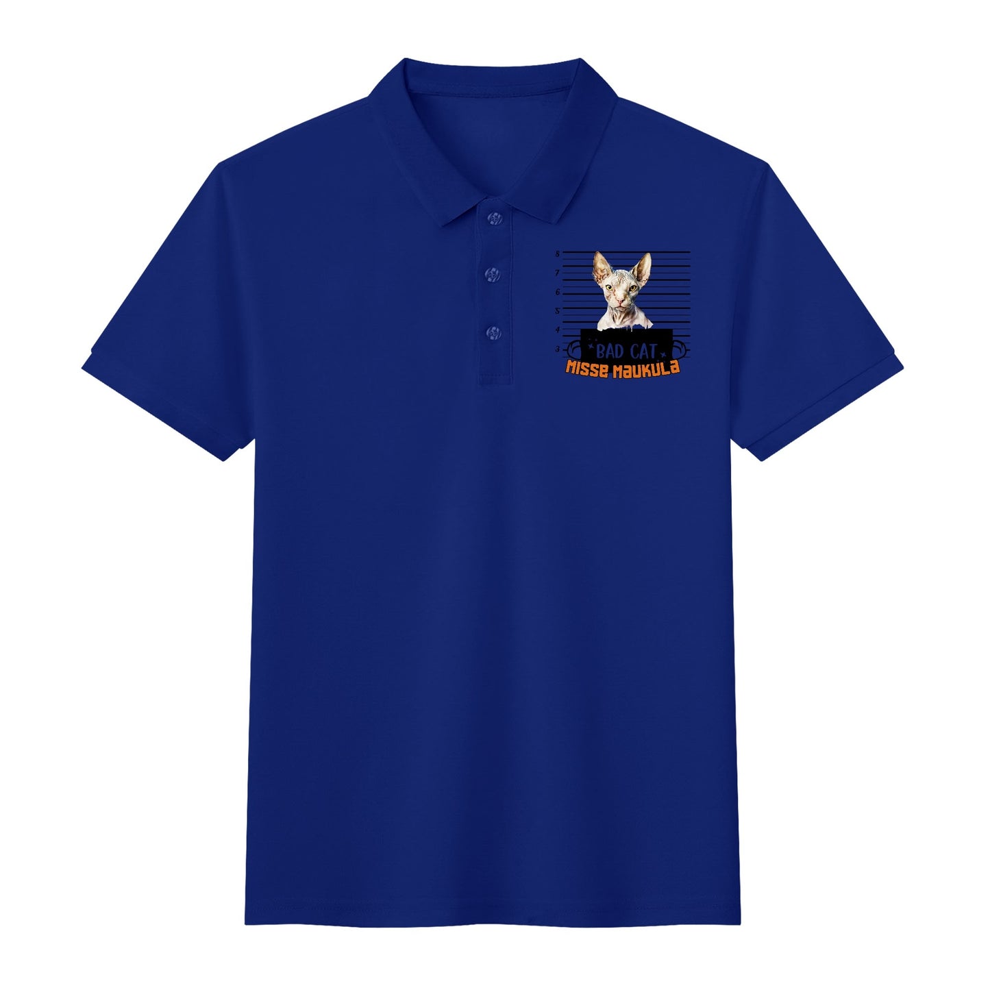 Unisex Adult Half printed Cotton Polo Shirt