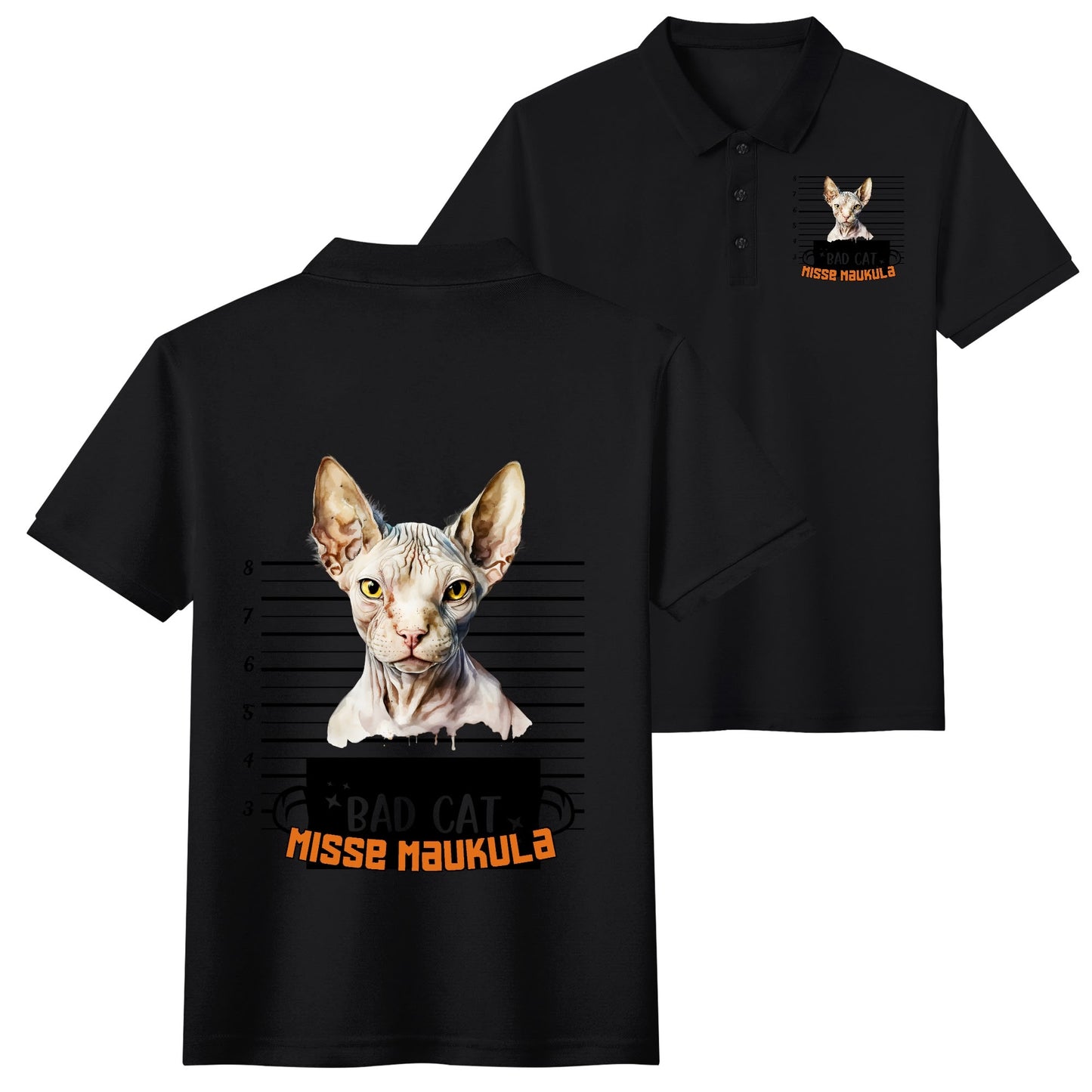 Unisex Adult Half printed Cotton Polo Shirt