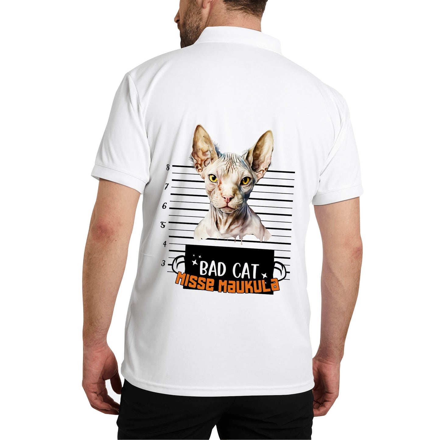 Unisex Adult Half printed Cotton Polo Shirt