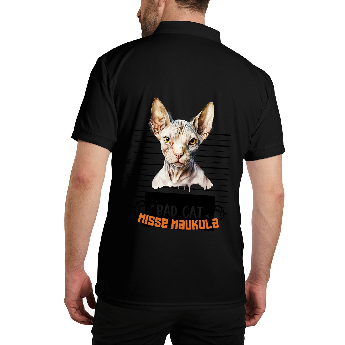 Unisex Adult Half printed Cotton Polo Shirt