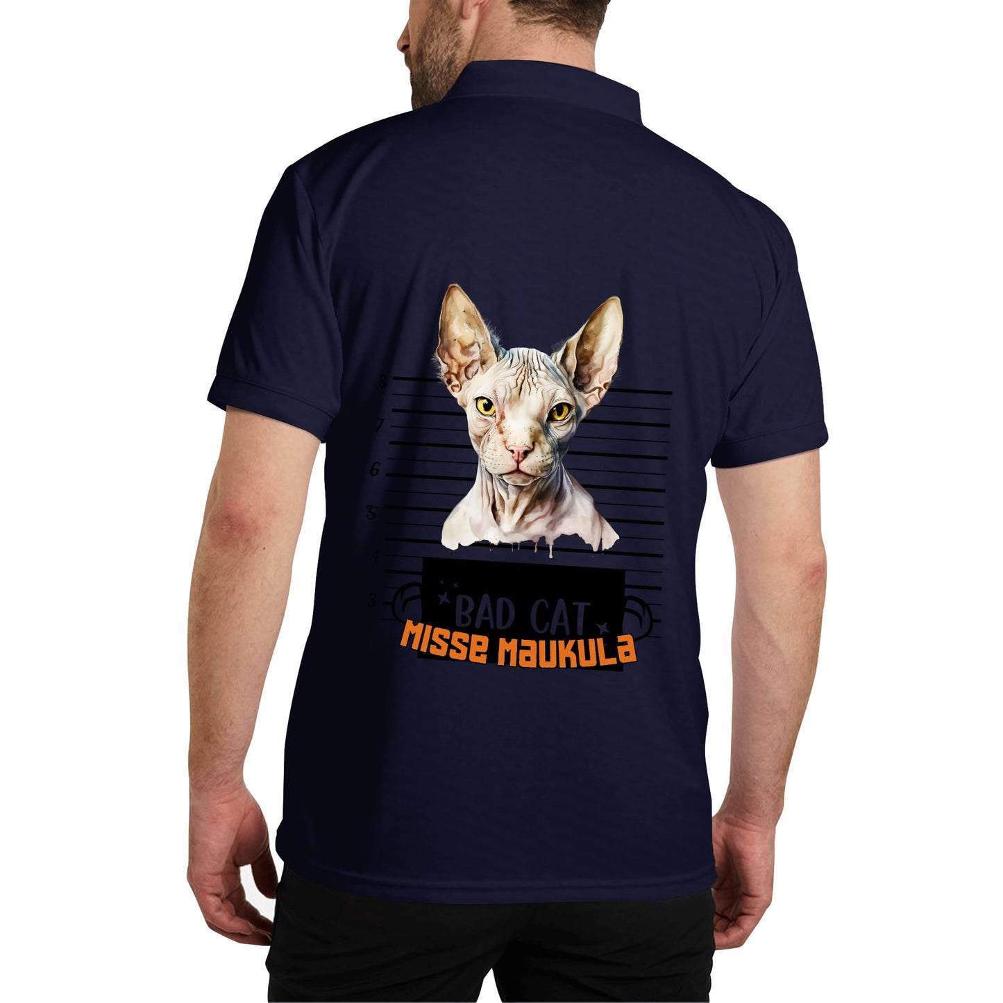 Unisex Adult Half printed Cotton Polo Shirt
