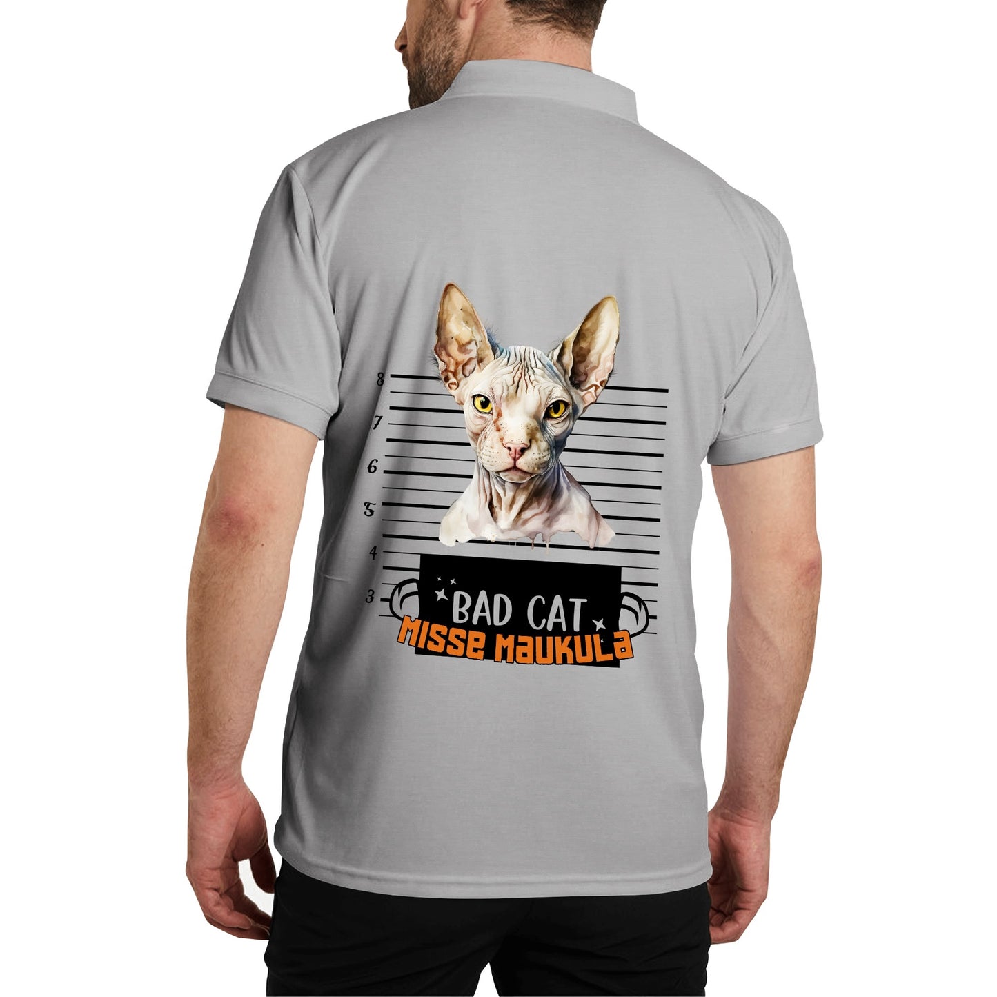 Unisex Adult Half printed Cotton Polo Shirt