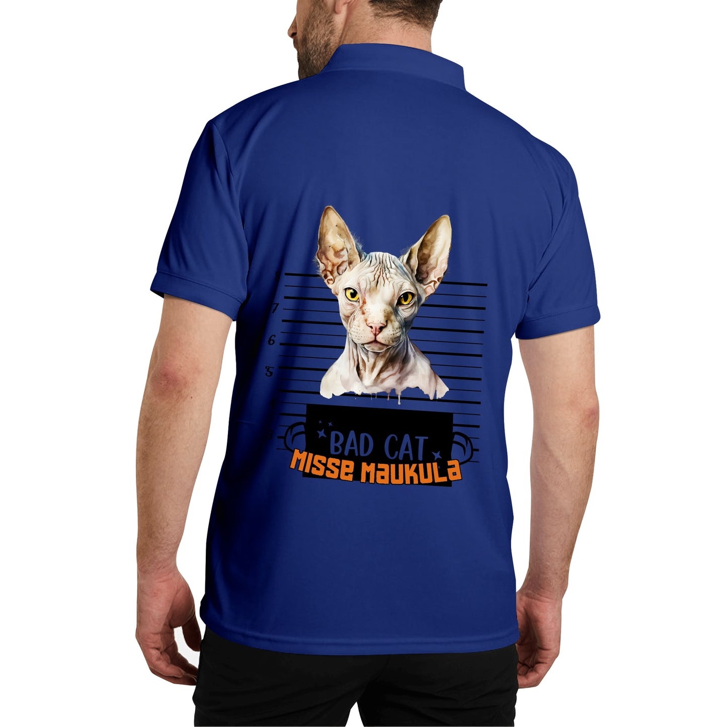 Unisex Adult Half printed Cotton Polo Shirt
