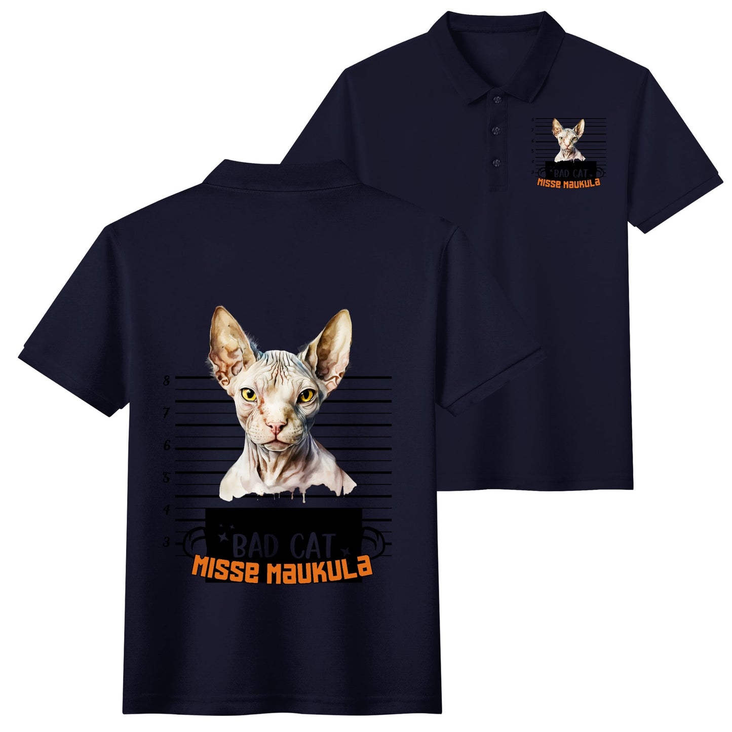 Unisex Adult Half printed Cotton Polo Shirt