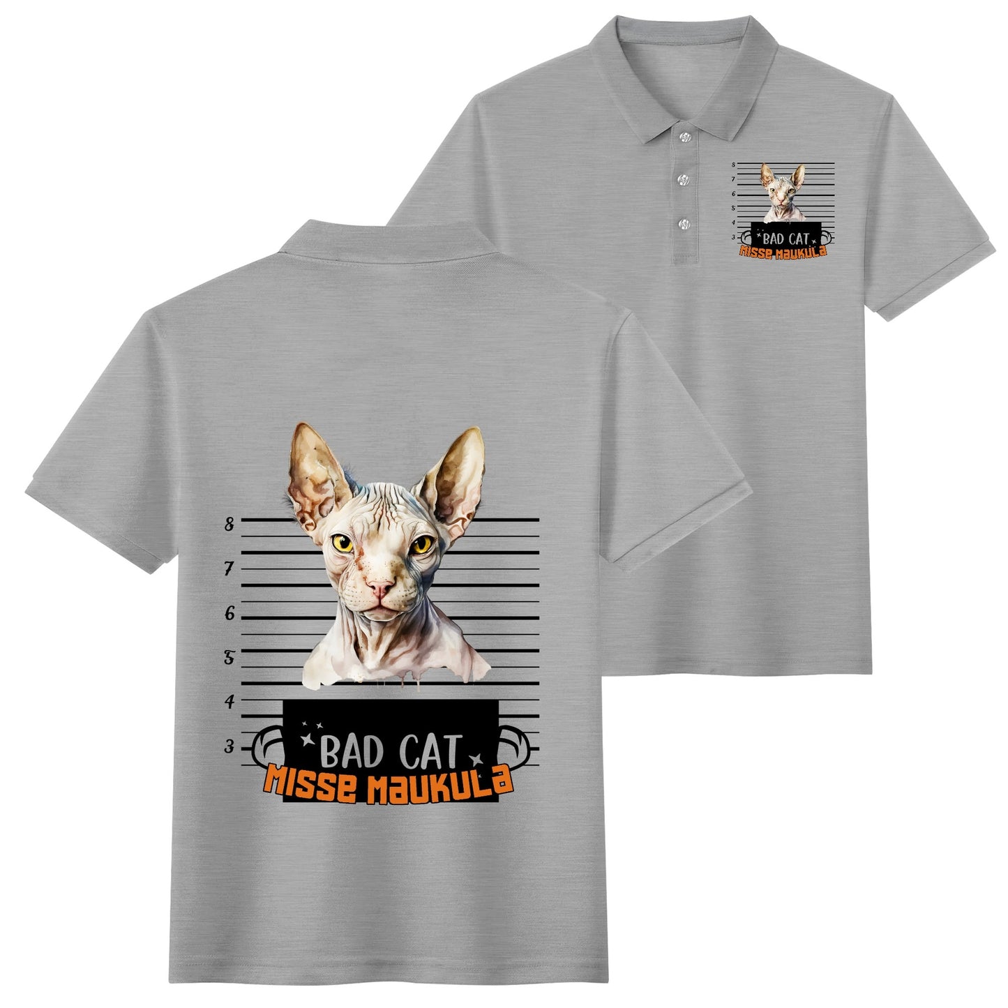 Unisex Adult Half printed Cotton Polo Shirt