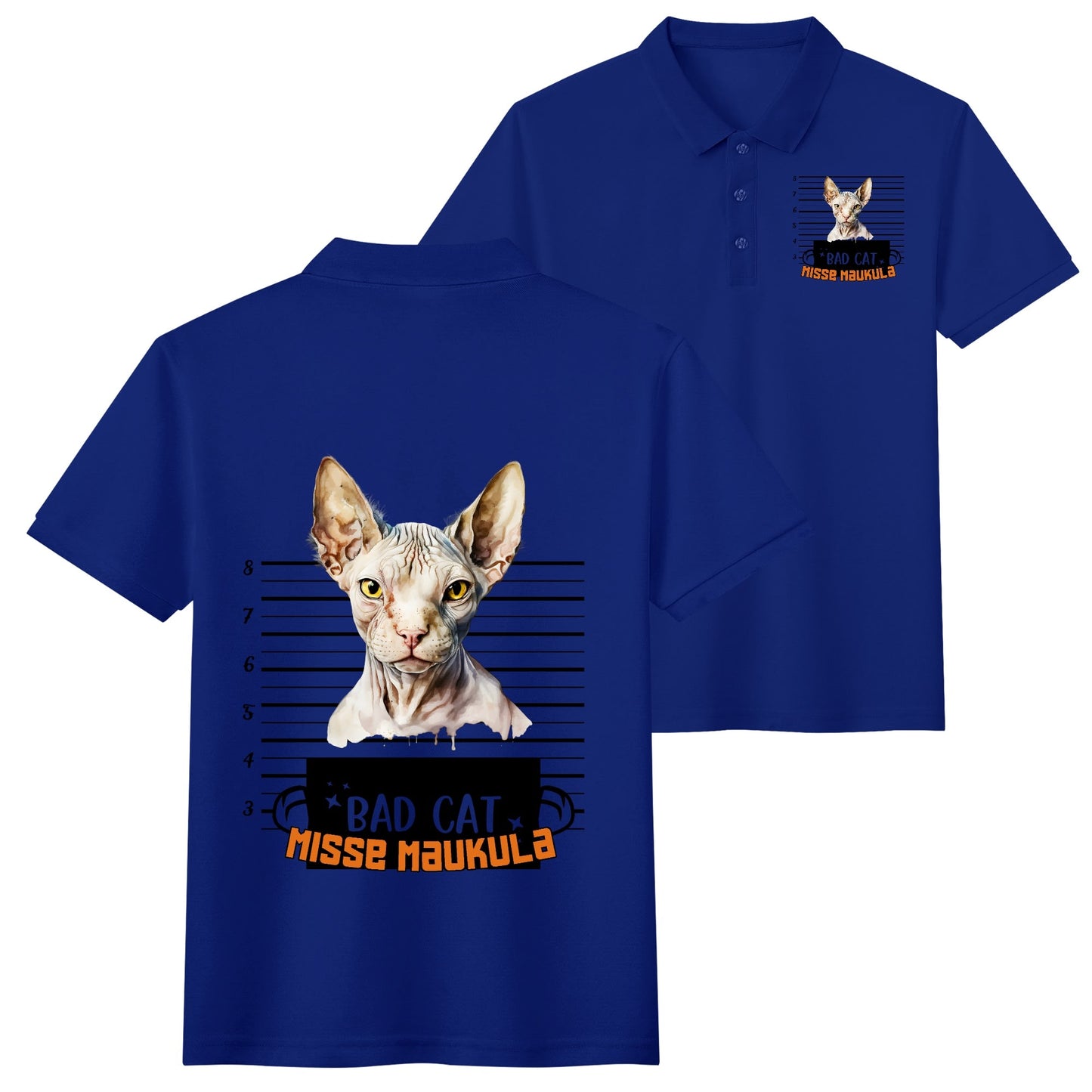 Unisex Adult Half printed Cotton Polo Shirt