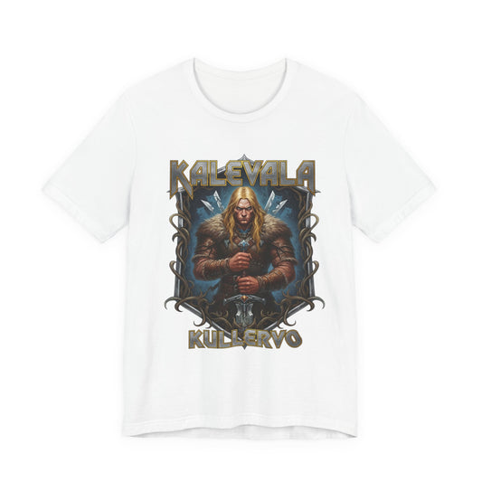 Kullervo — Kalevalan traaginen soturi Teepaita — Retro Graphic T-Shirt