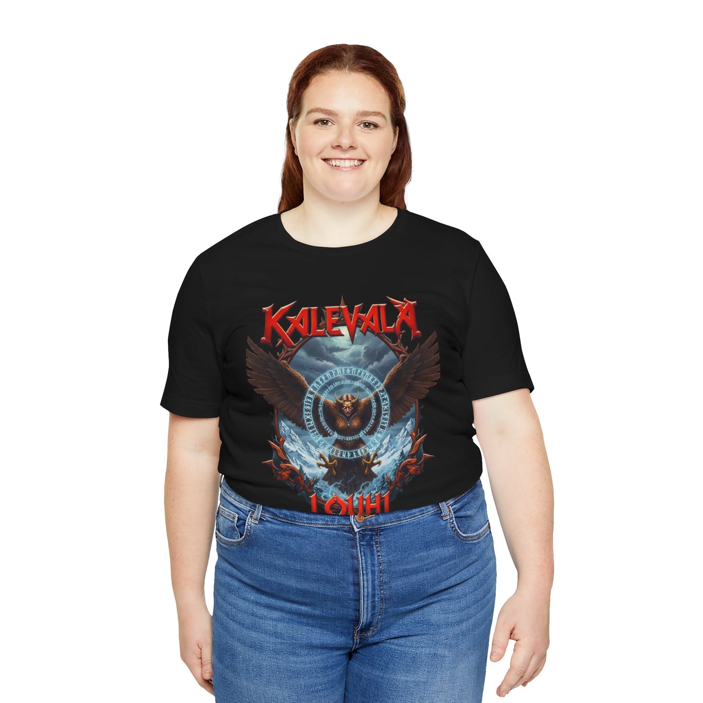 Pohjolan emäntä muuttuu kotkaksi Teepaita — Retro Graphic T-Shirt