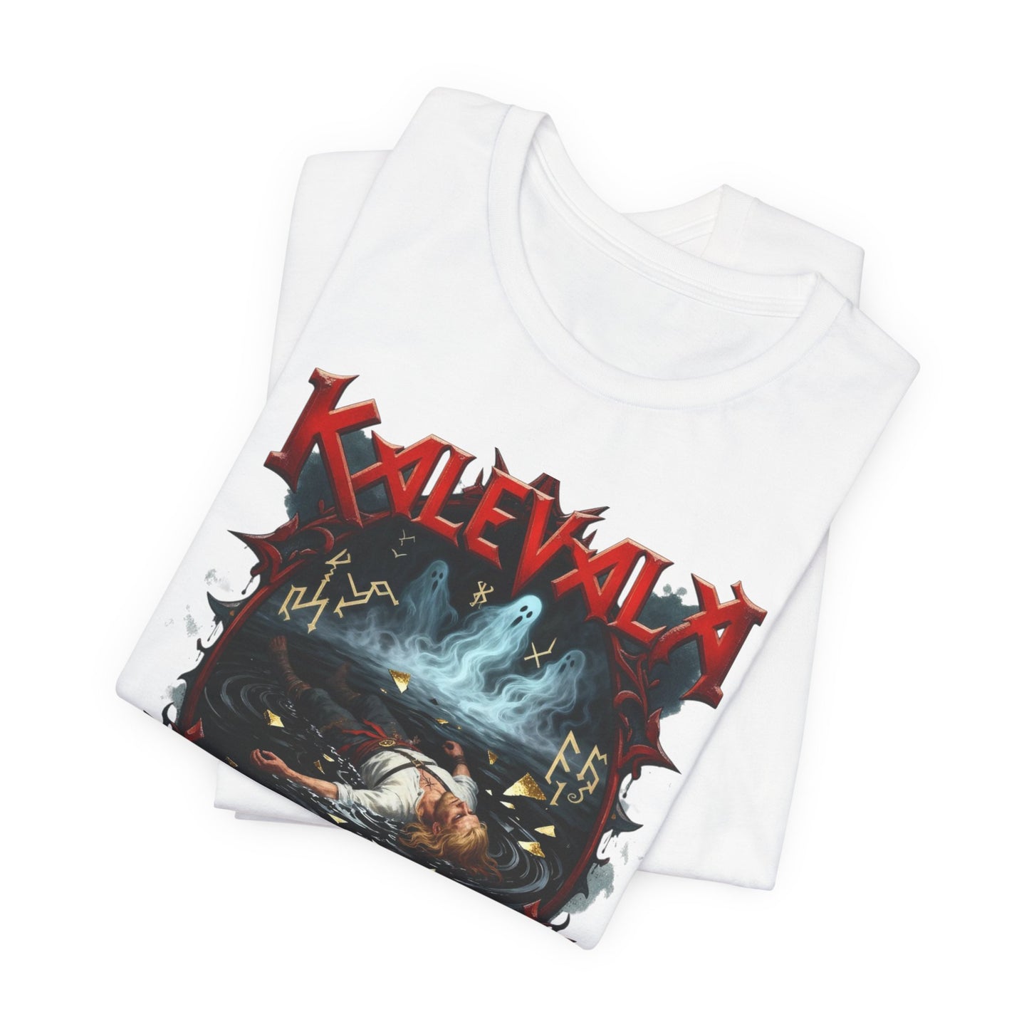 Lemminkäinen – Tuonelan musta joki Teepaita — Retro Graphic T-Shirt