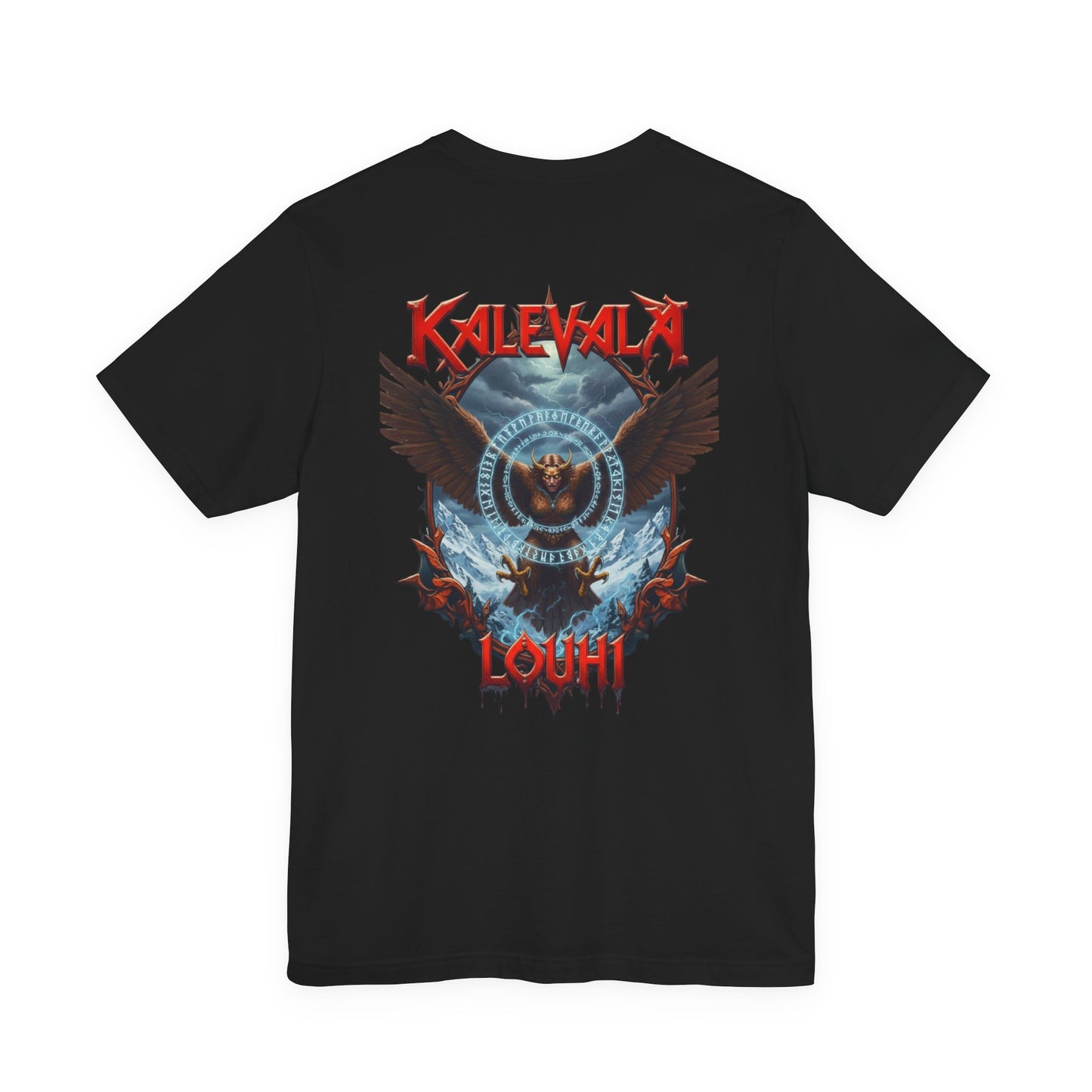 Pohjolan emäntä muuttuu kotkaksi Teepaita — Retro Graphic T-Shirt