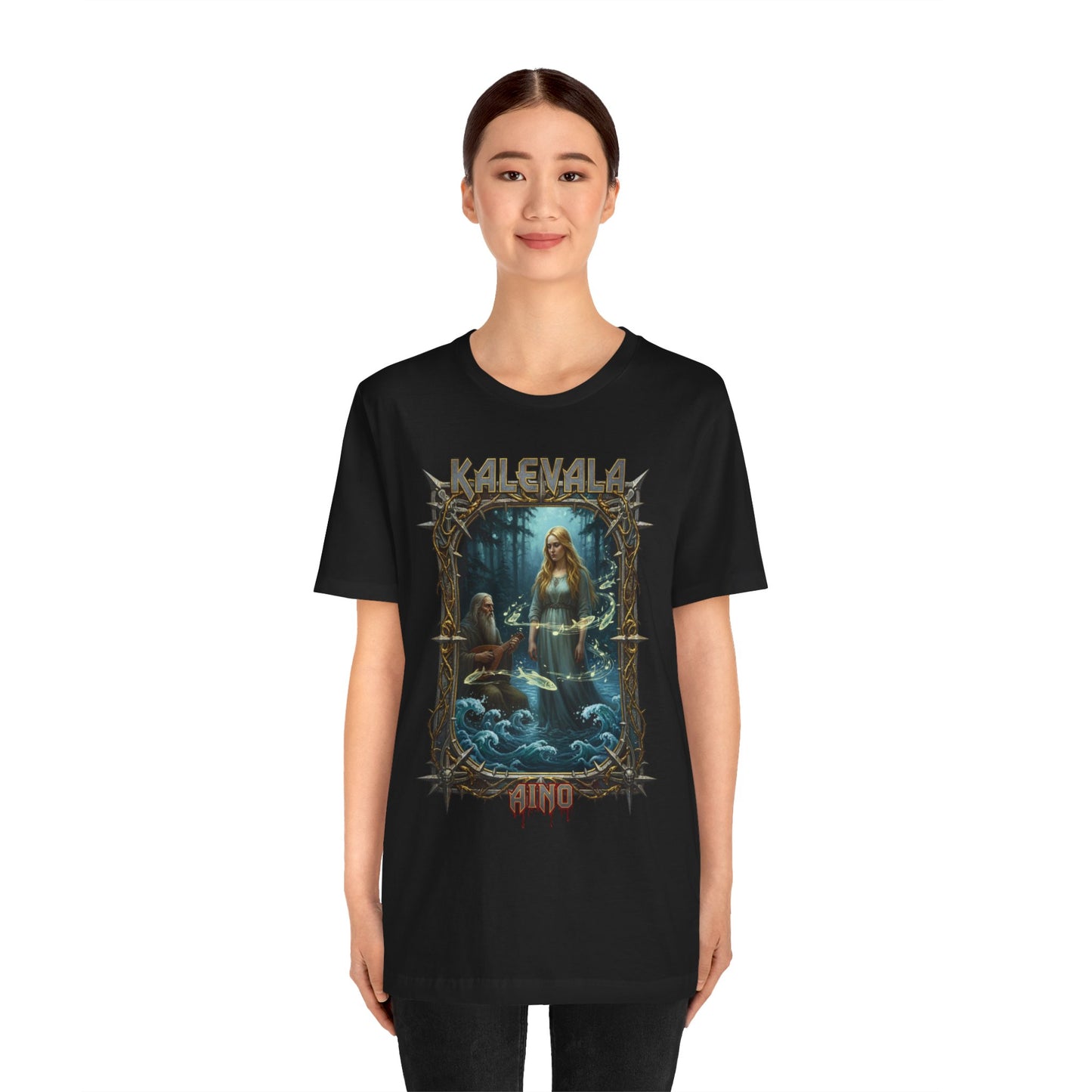 Aino Vellamon neitona Teepaita — Retro Graphic T-Shirt