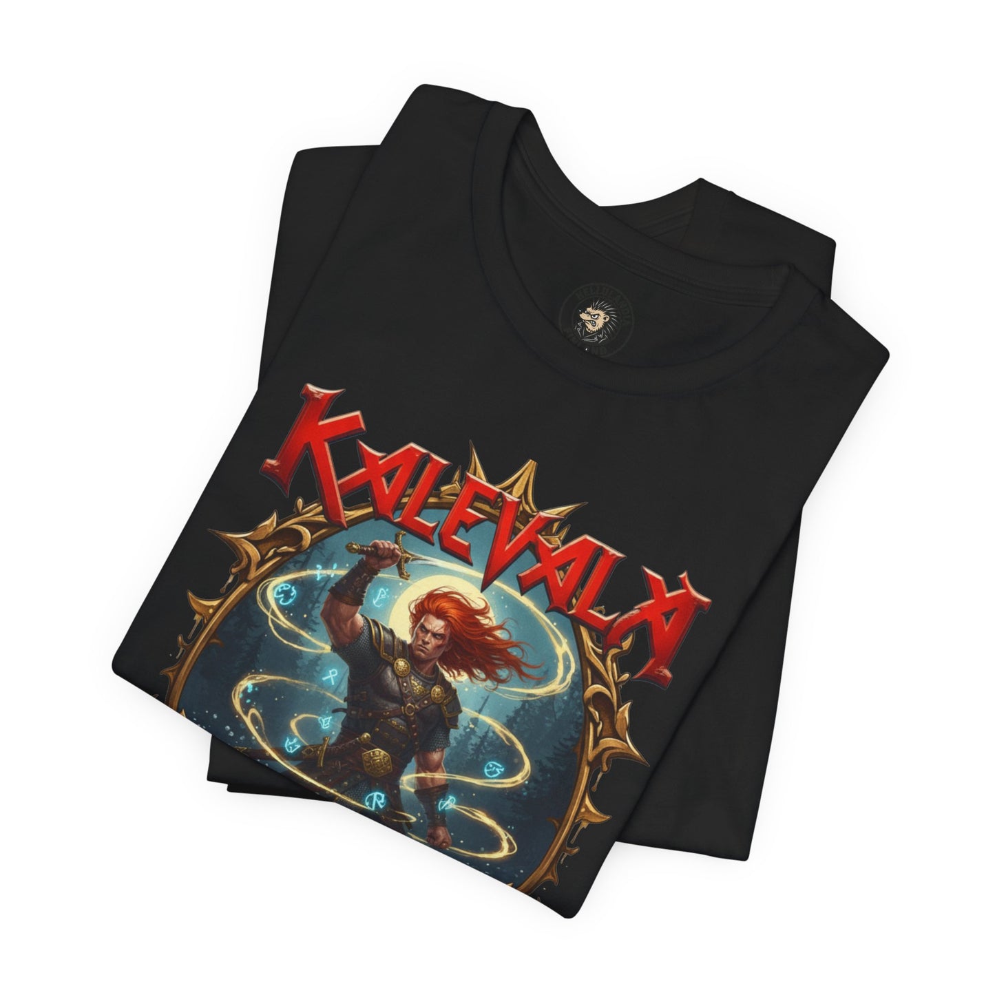 Lemminkäinen – Tuonelan musta joki n t‑paita bändi tyyliin T-Shirt — Retro Vintage Logo Tee