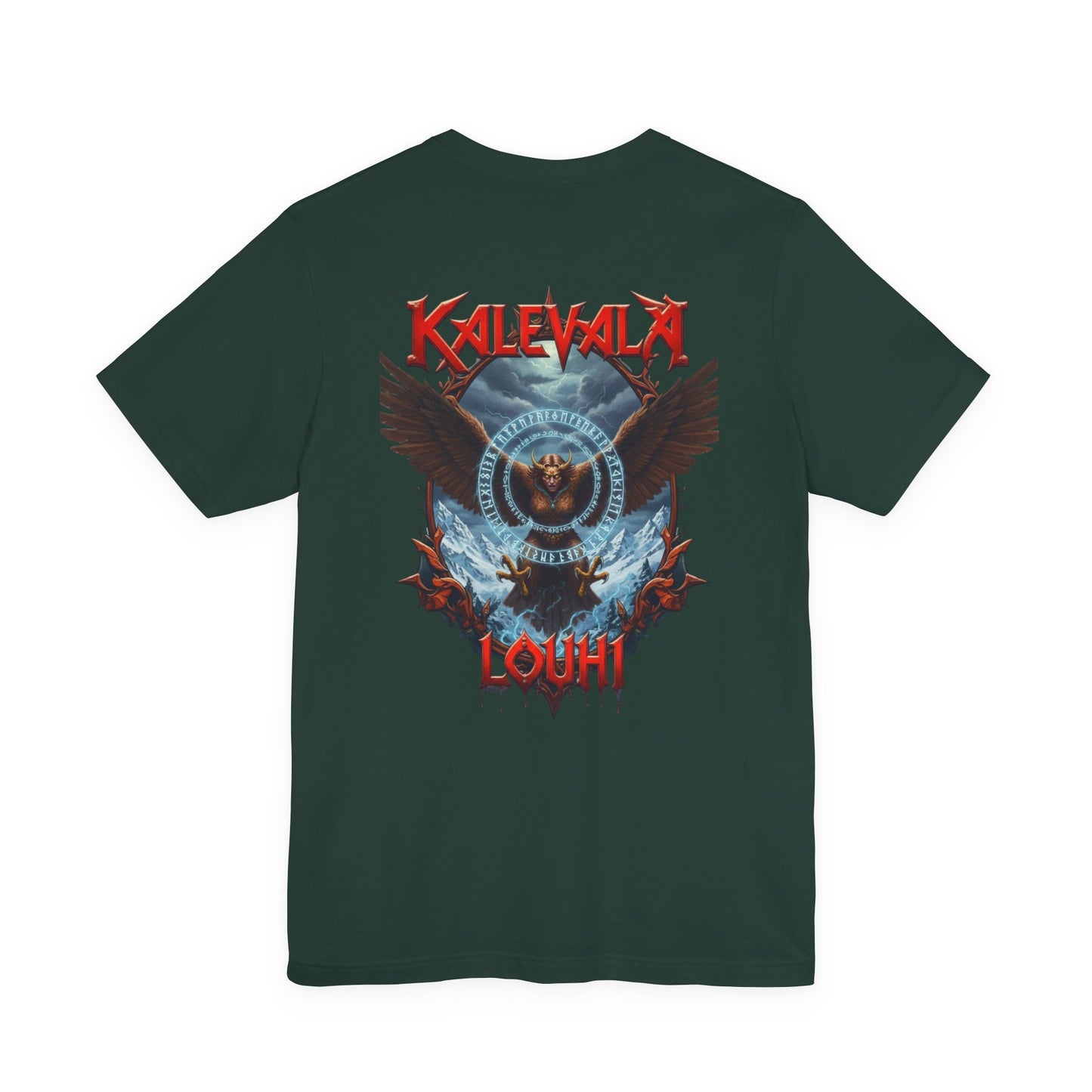 Pohjolan emäntä muuttuu kotkaksi Teepaita — Retro Graphic T-Shirt