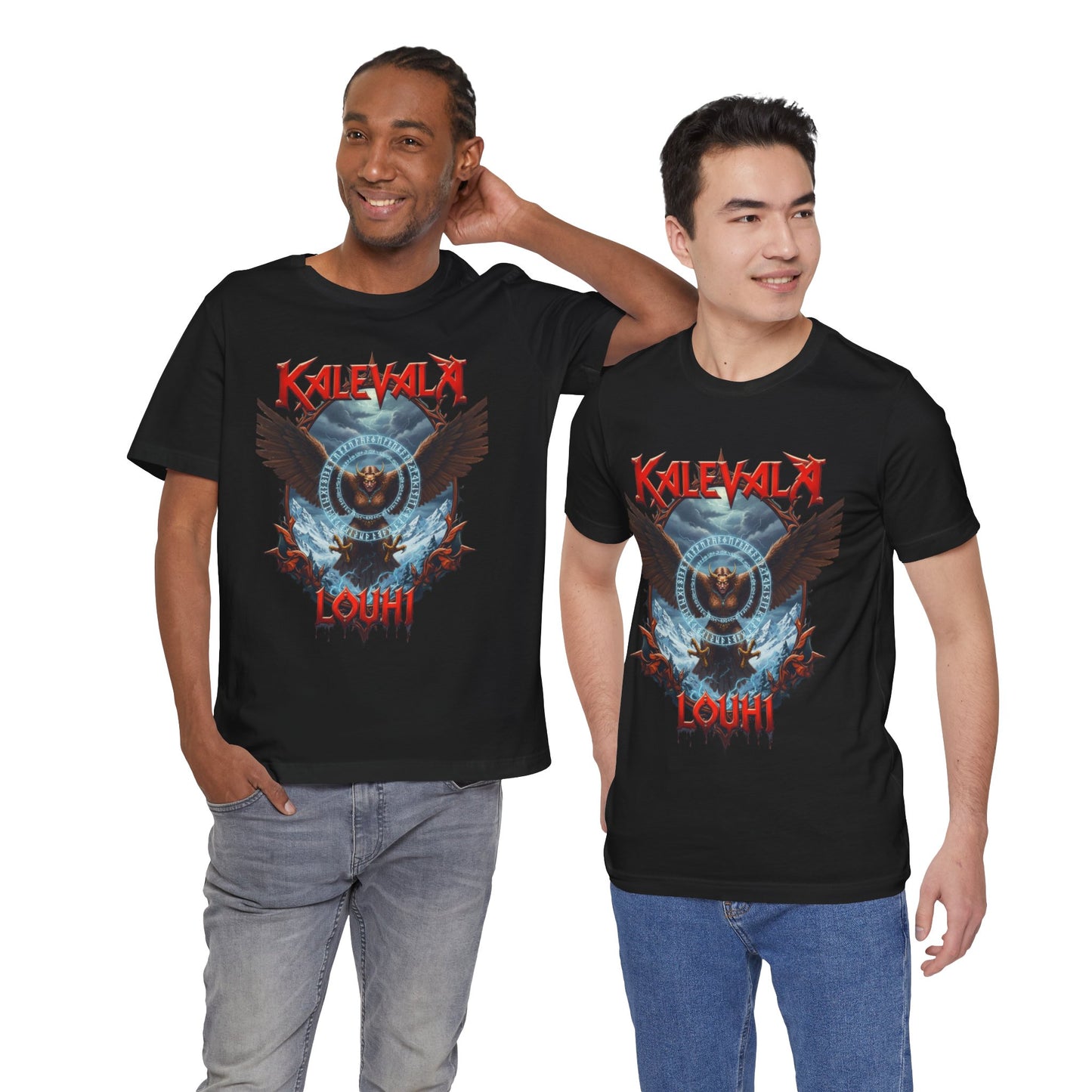 Pohjolan emäntä muuttuu kotkaksi Teepaita — Retro Graphic T-Shirt