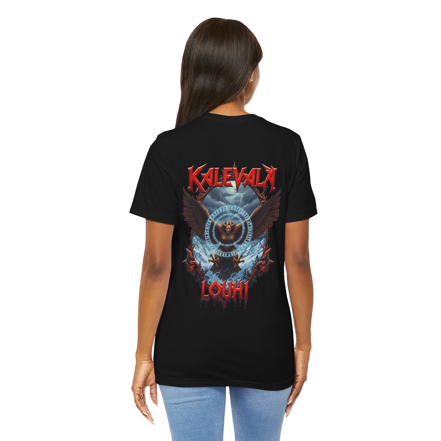 Pohjolan emäntä muuttuu kotkaksi Teepaita — Retro Graphic T-Shirt