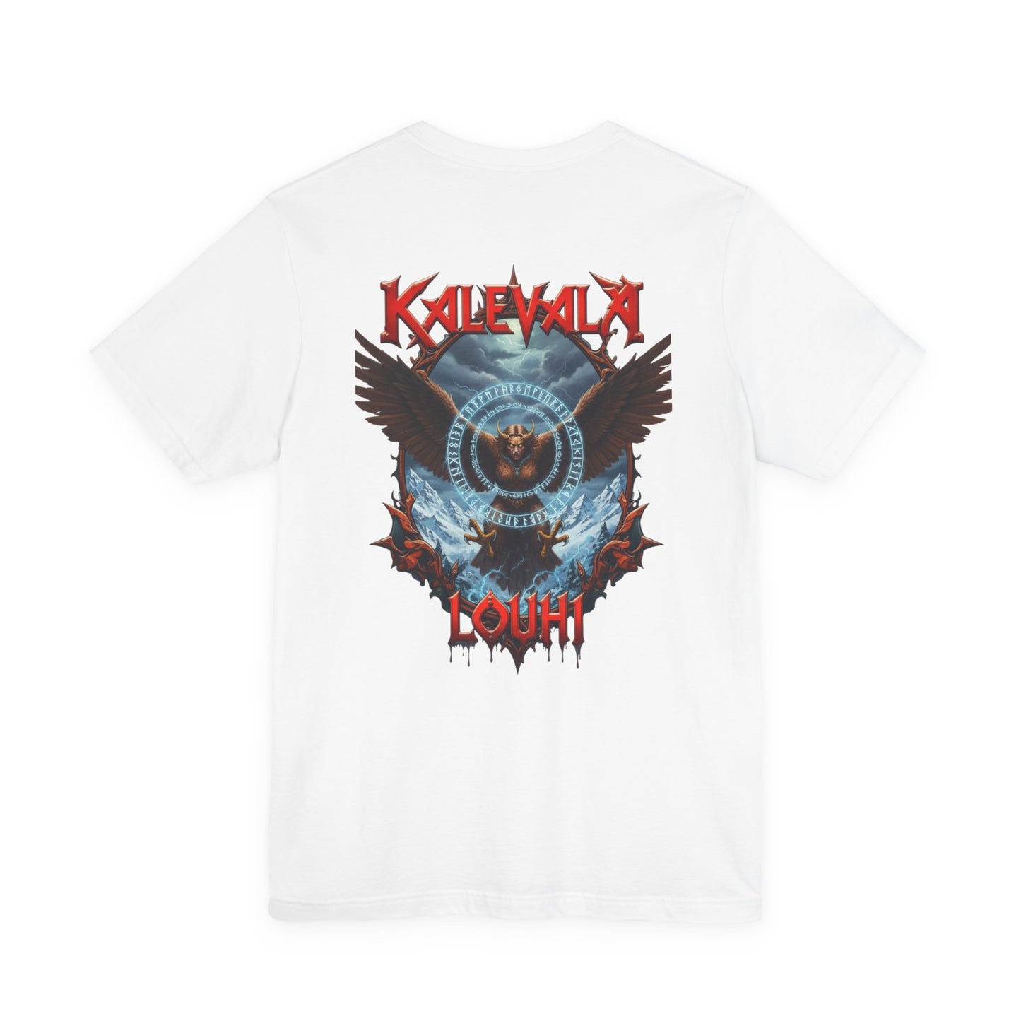 Pohjolan emäntä muuttuu kotkaksi Teepaita — Retro Graphic T-Shirt