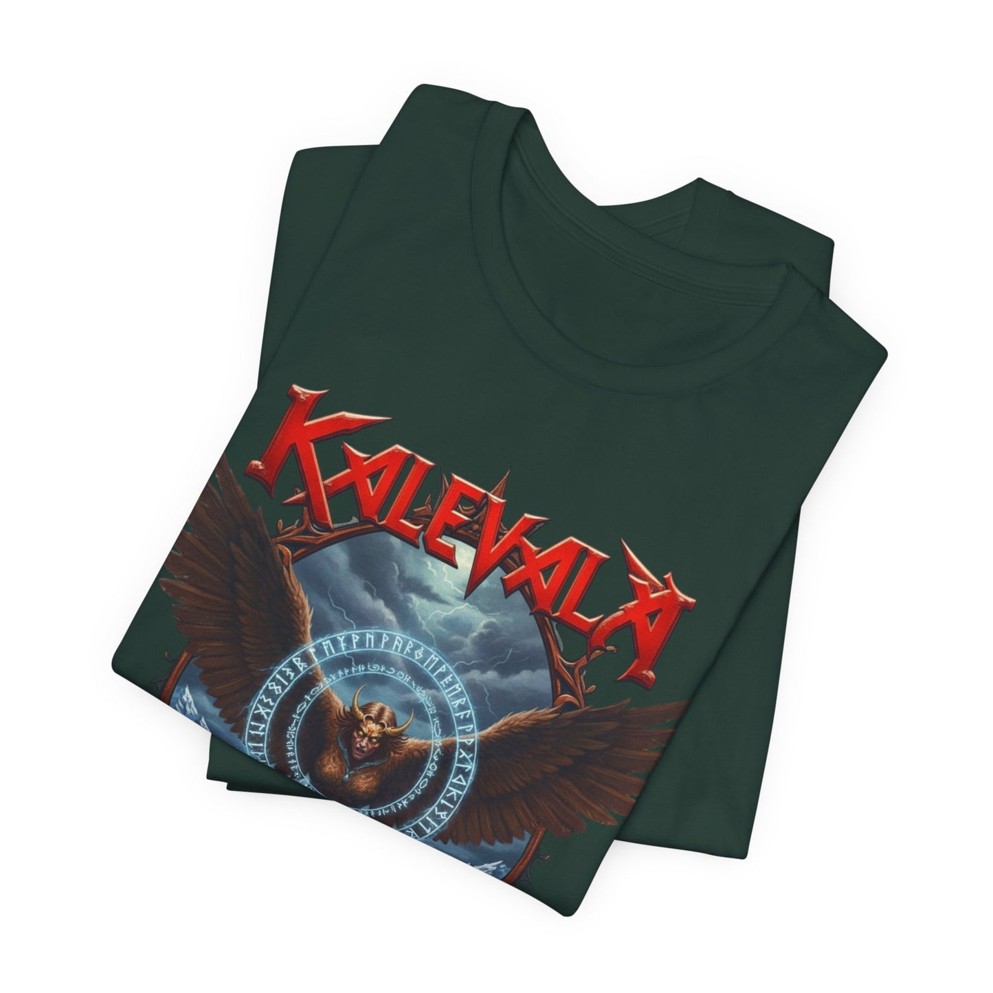 Pohjolan emäntä muuttuu kotkaksi Teepaita — Retro Graphic T-Shirt