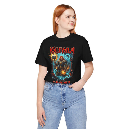 Ilmarinen seppä kalevalan raudankova tekijä –  Teepaita — Retro Graphic T-Shirt