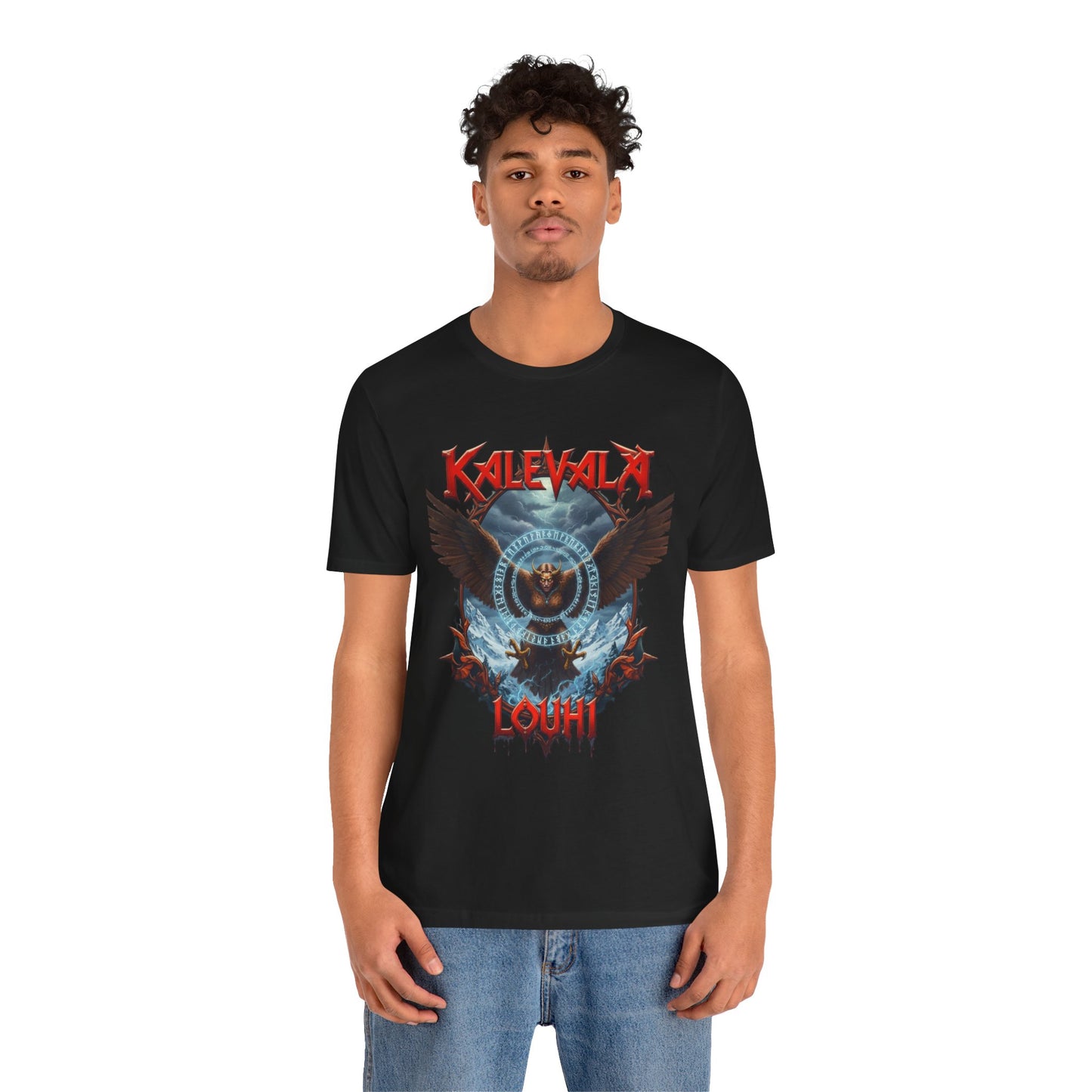 Pohjolan emäntä muuttuu kotkaksi Teepaita — Retro Graphic T-Shirt