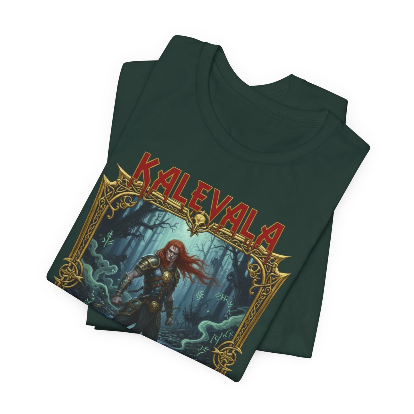 Lemminkäinen – Tuonelan musta joki Teepaita — Retro Graphic T-Shirt