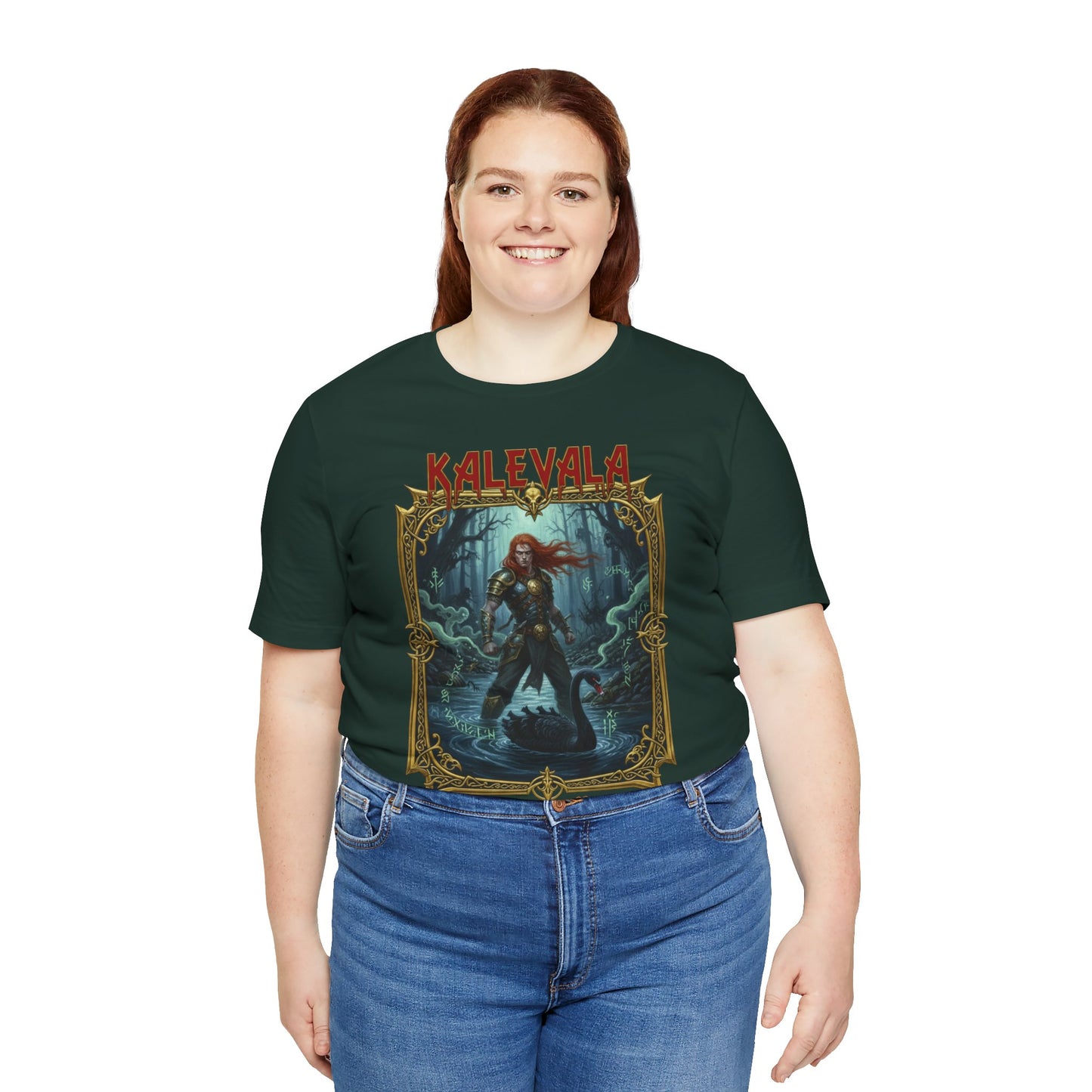 Lemminkäinen – Tuonelan musta joki Teepaita — Retro Graphic T-Shirt