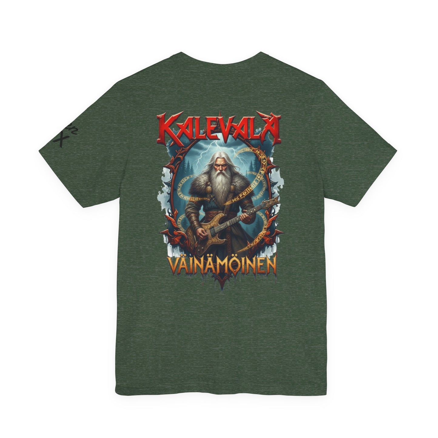 väinämöinen t‑paita bändi tyyliin T-Shirt — Retro Vintage Logo Tee