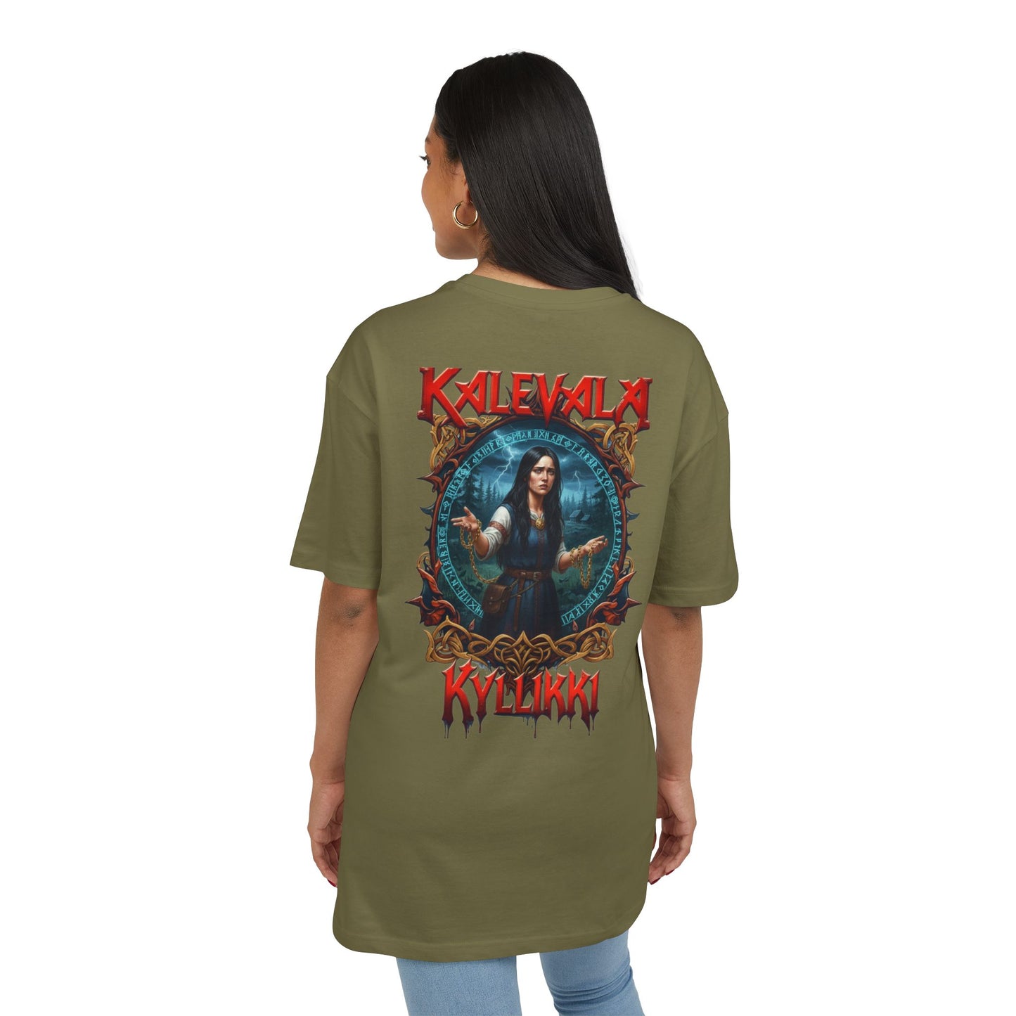 Kalevalan Kyllikki rock-henkinen paita -  Oversize  T-paita