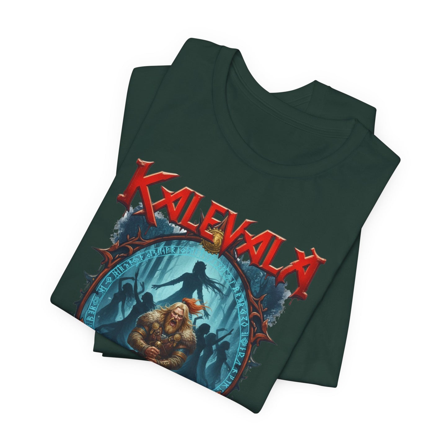 lemminkäinen ja saaren neidot Teepaita — Retro Graphic T-Shirt