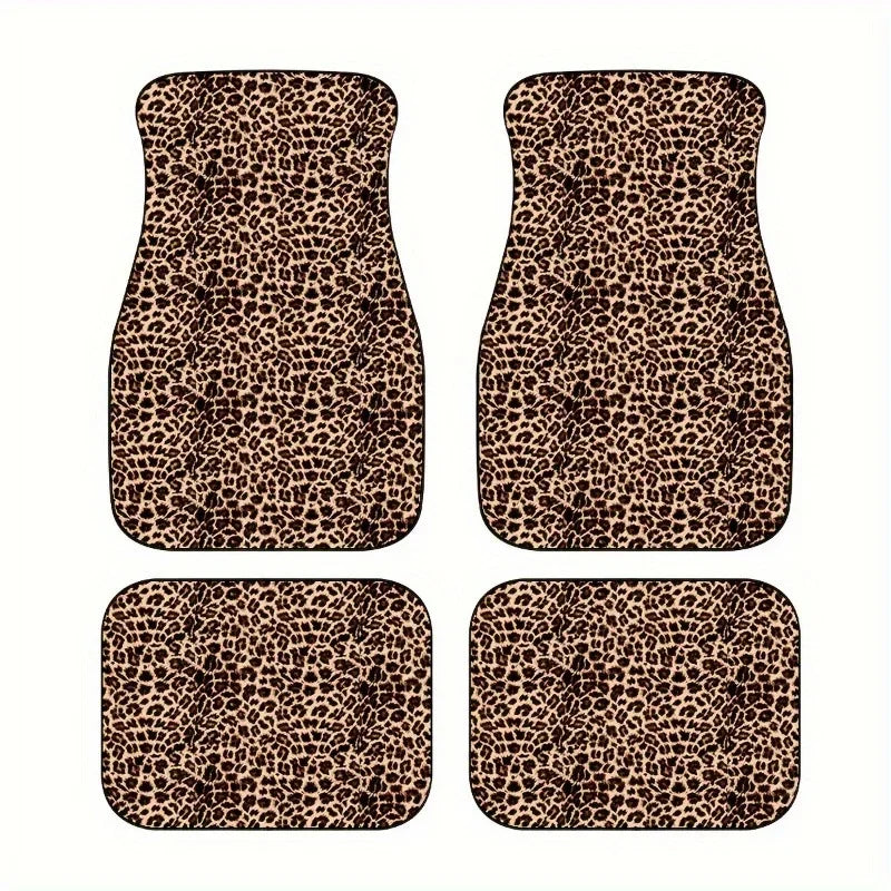 Leopardikuvioiset Auton Lattiamatot