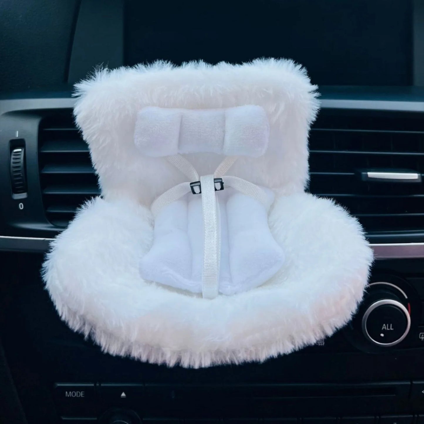 PlushQueen: Labubu Plush Doll Safety Seat