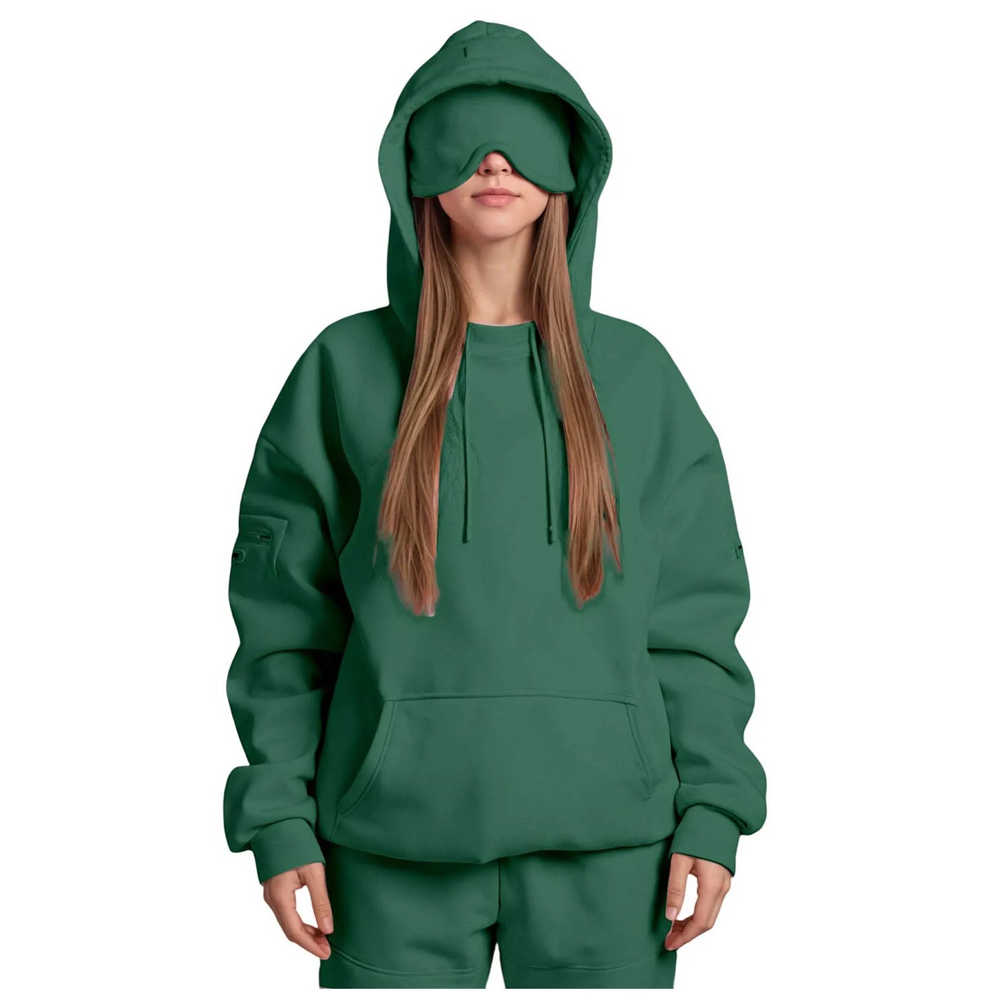Rebel X 100 Naamattomat Naisten Plus Size Silmämaski-Huppari ja verkkarit
