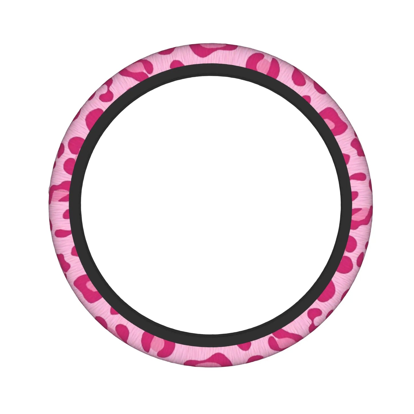 PINK LEOPARD OHJAUSPYÖRÄN SUOJA 38 CM