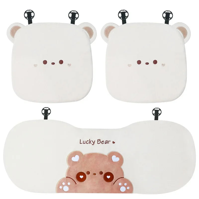 PLUSHQUEEN söpöilyä ilman leopardia AUTON PENKINSUOJASETTI