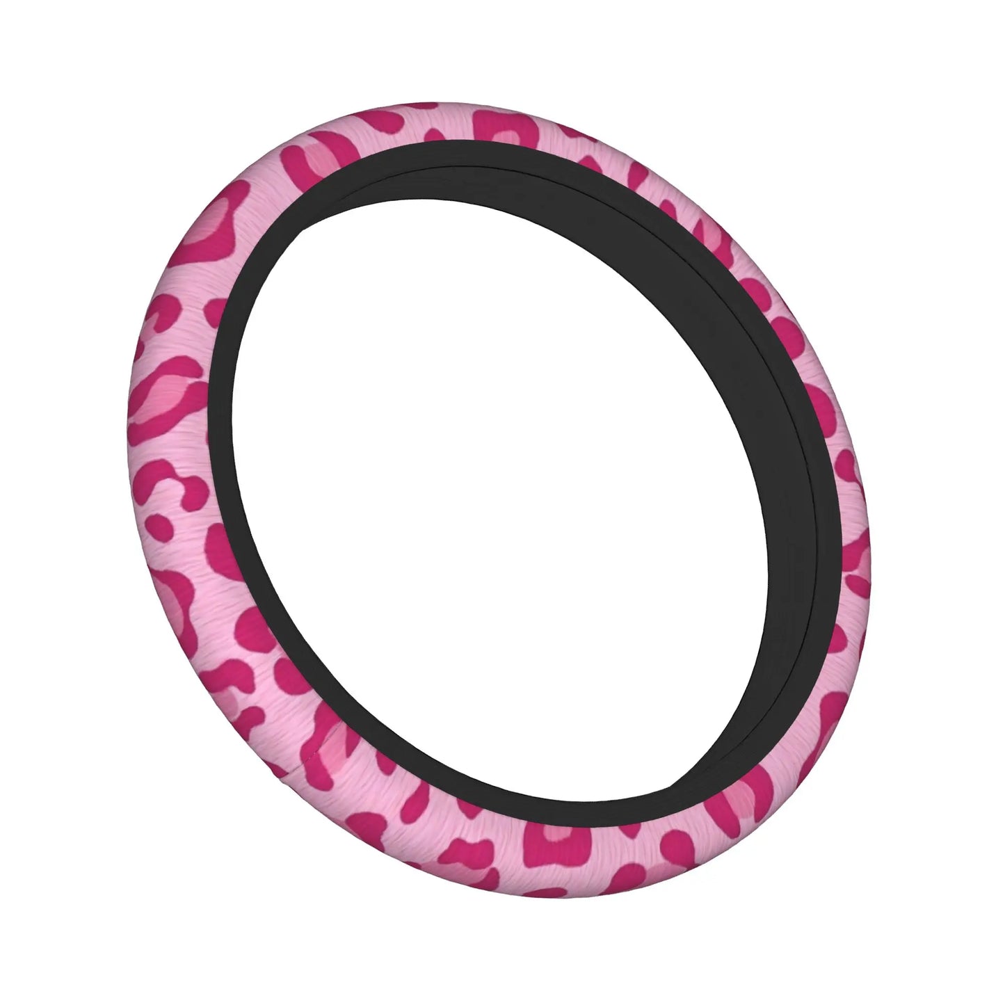 PINK LEOPARD OHJAUSPYÖRÄN SUOJA 38 CM
