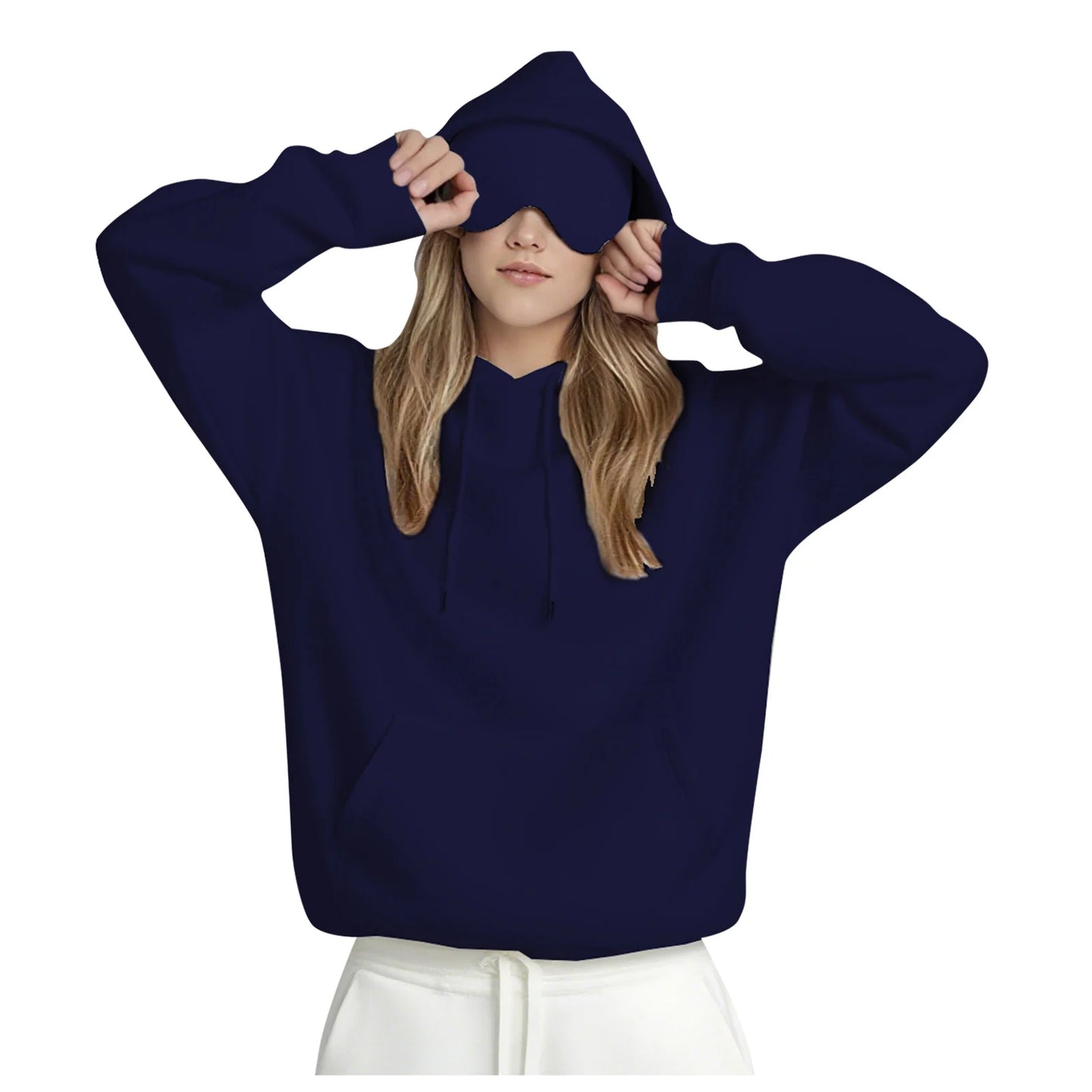 Rebel X 100 Naamattomat Naisten Plus Size Silmämaski-Huppari ja verkkarit