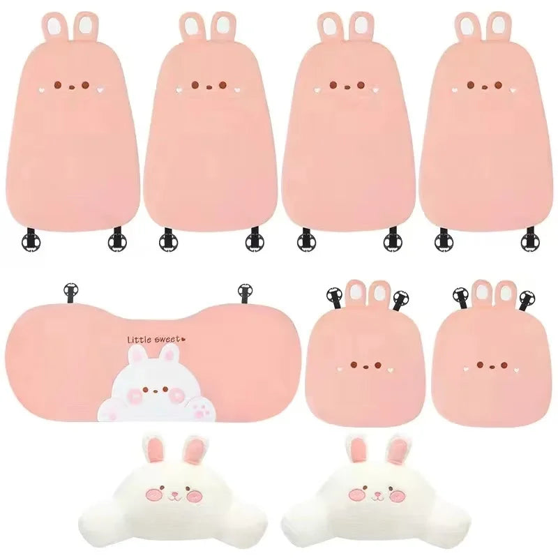 PLUSHQUEEN söpöilyä ilman leopardia AUTON PENKINSUOJASETTI